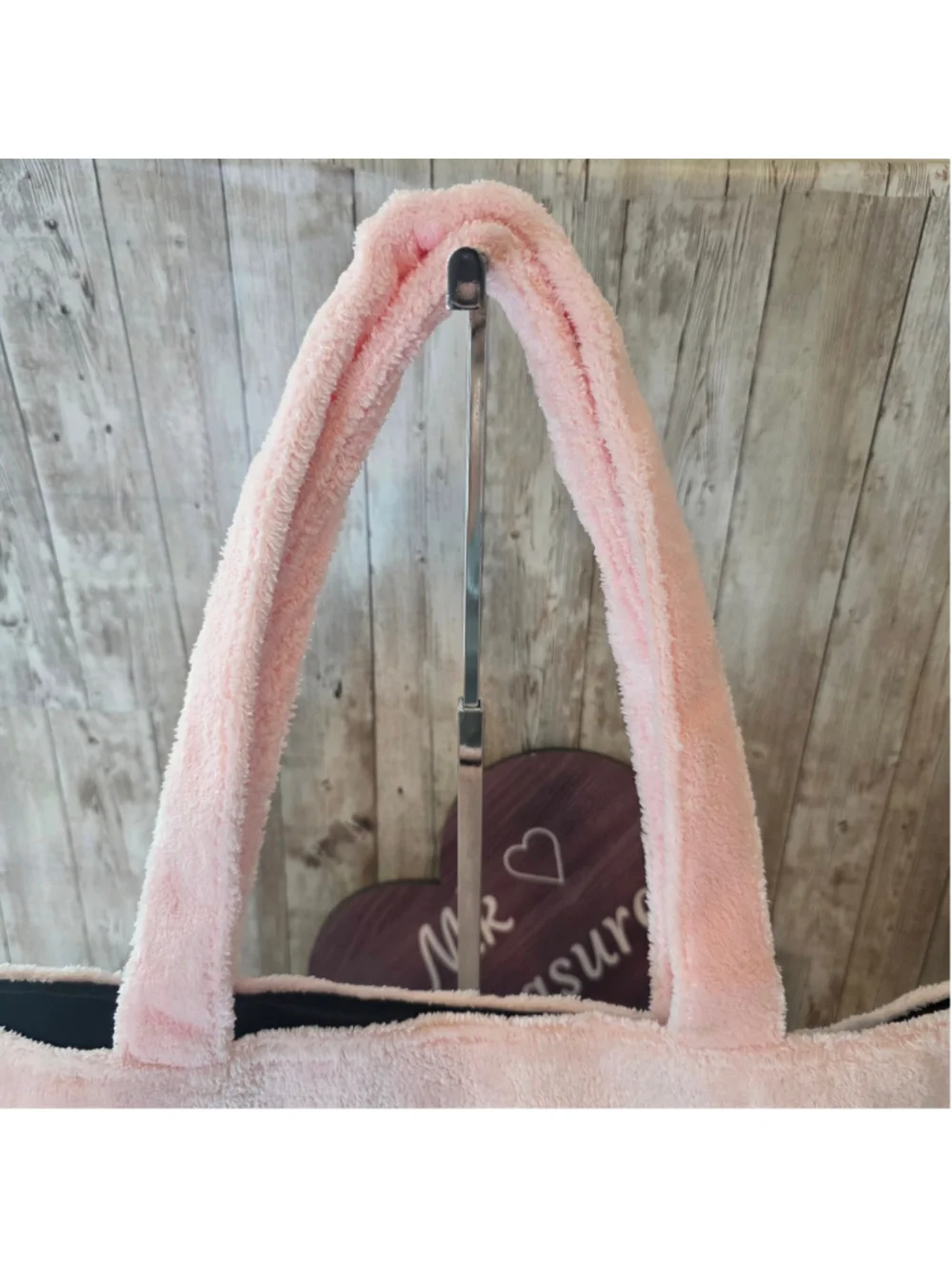 Women's Juicy Couture Pink Plush Tote Bag NWOT